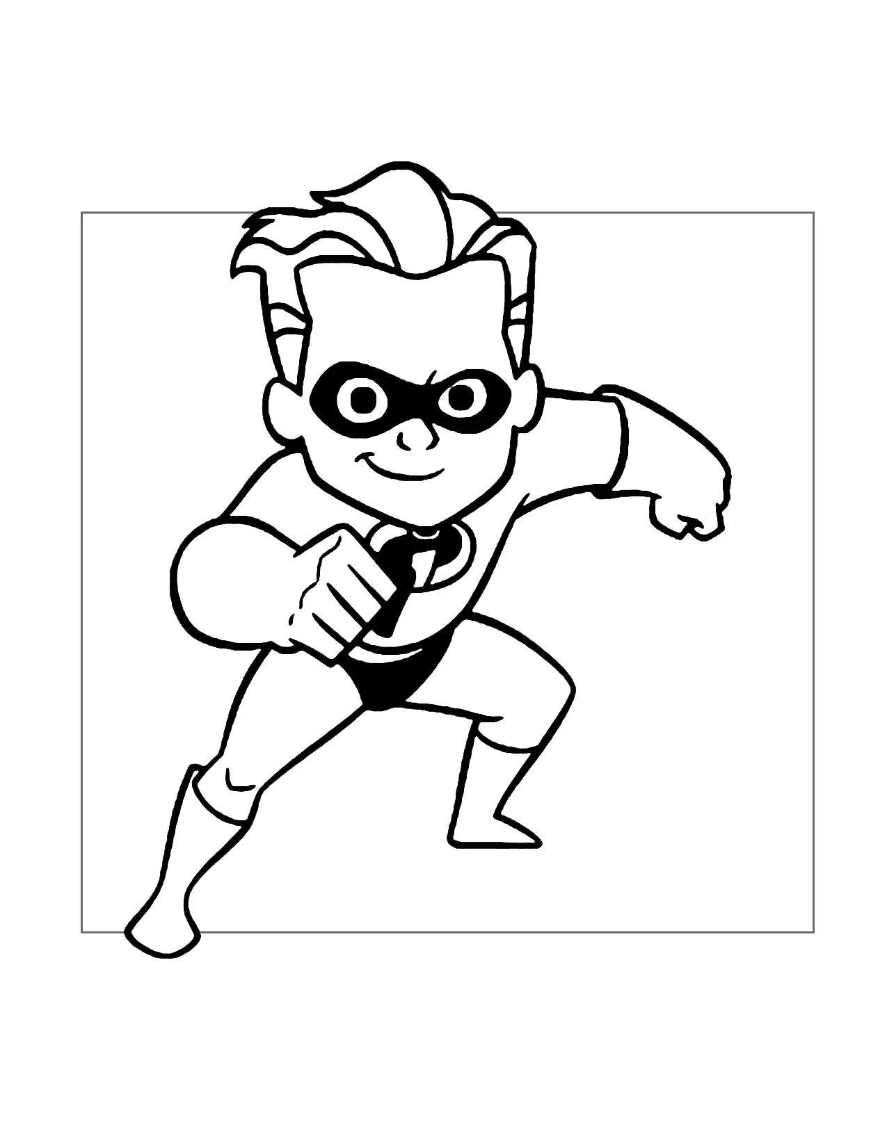Dash Incredibles Coloring Page