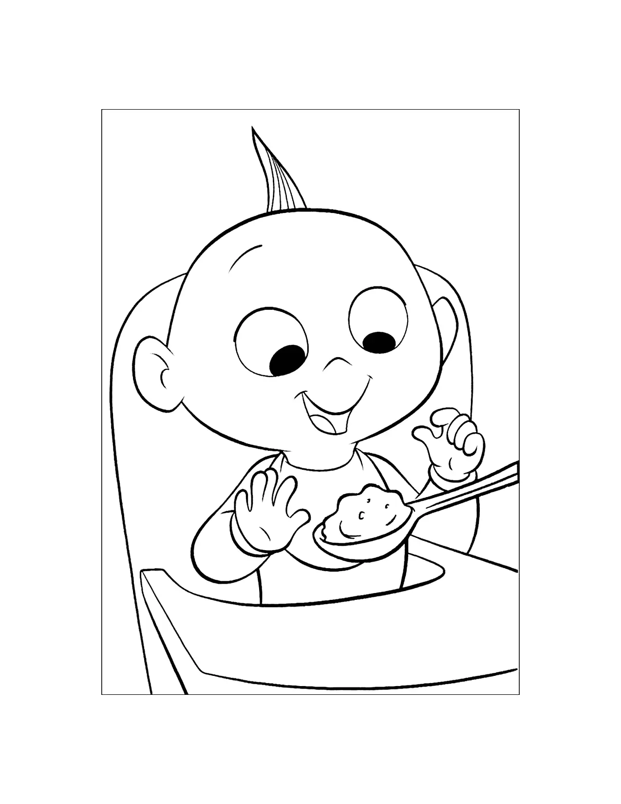 Baby Jack Jack Incredibles Coloring Page