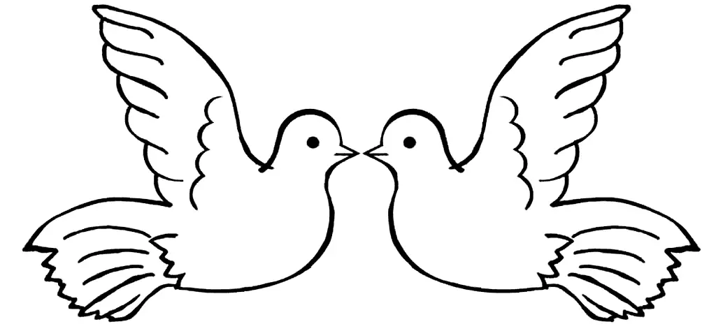 Two Turtle Dove Coloring Pages