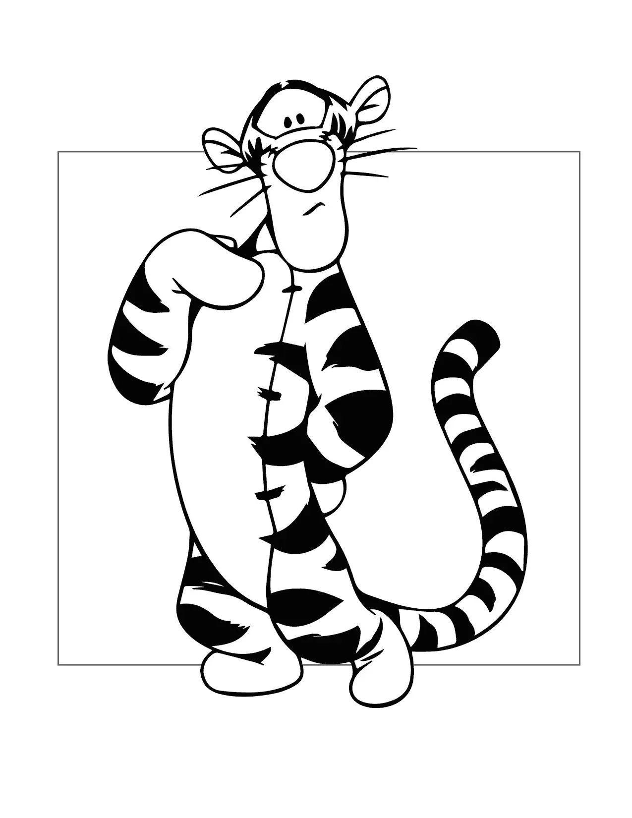 Who Me Tigger Coloring Page