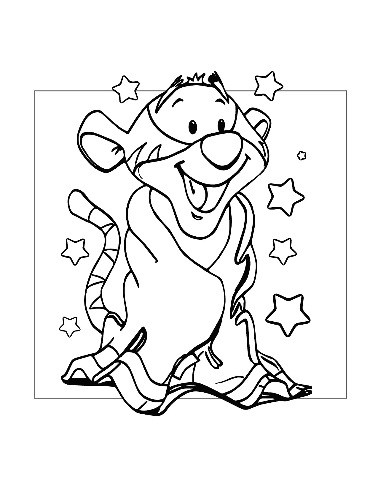 Cute Baby Tigger Coloring Page