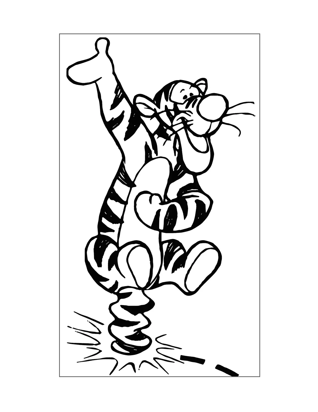 Tiggers Big Bounce Coloring Page