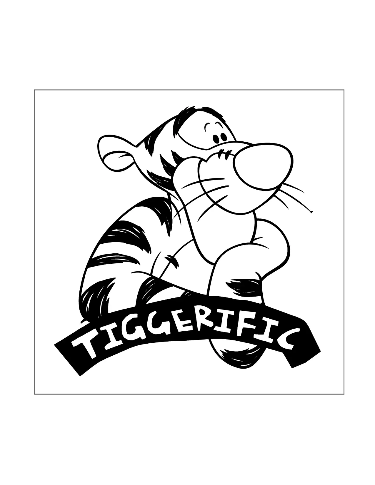 Tiggerific Coloring Page