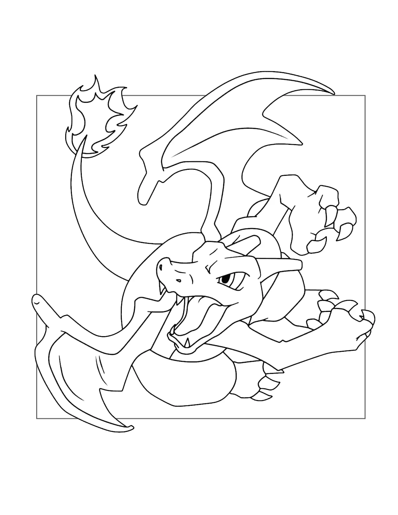 Charizard Pokemon Coloring Page