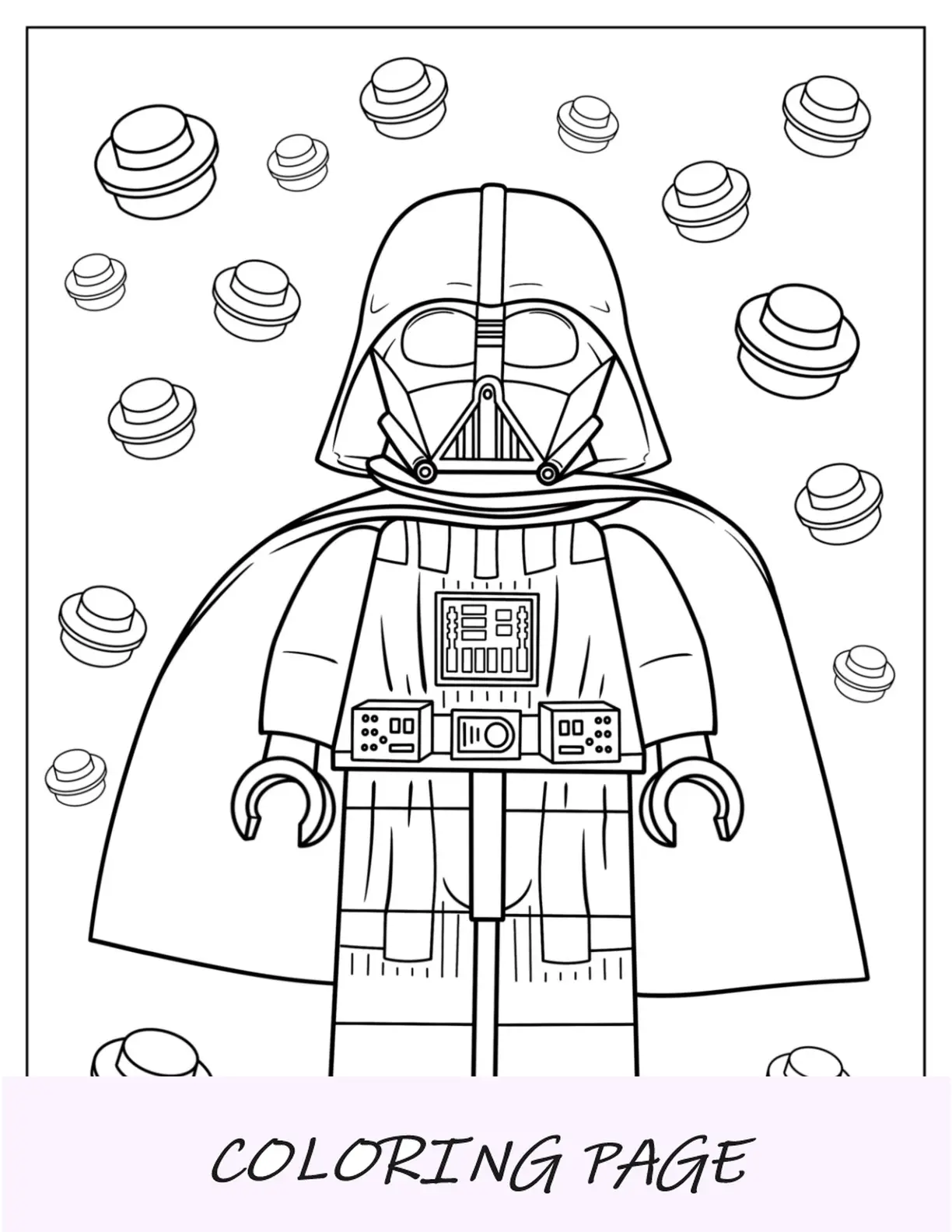 Lego Darth Vader Para Colorear