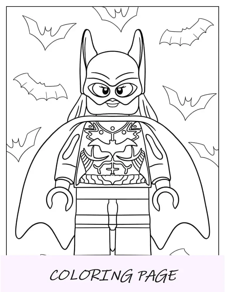 Lego Batwoman Para Colorear