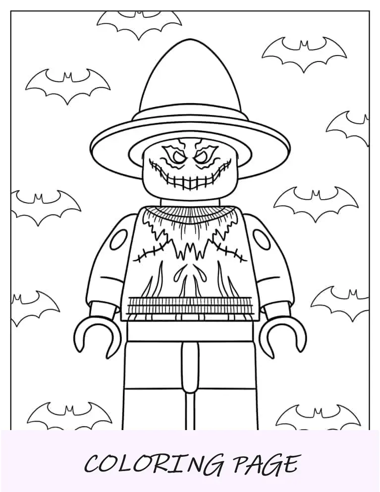 Lego Batman Espantapájaros Para Colorear