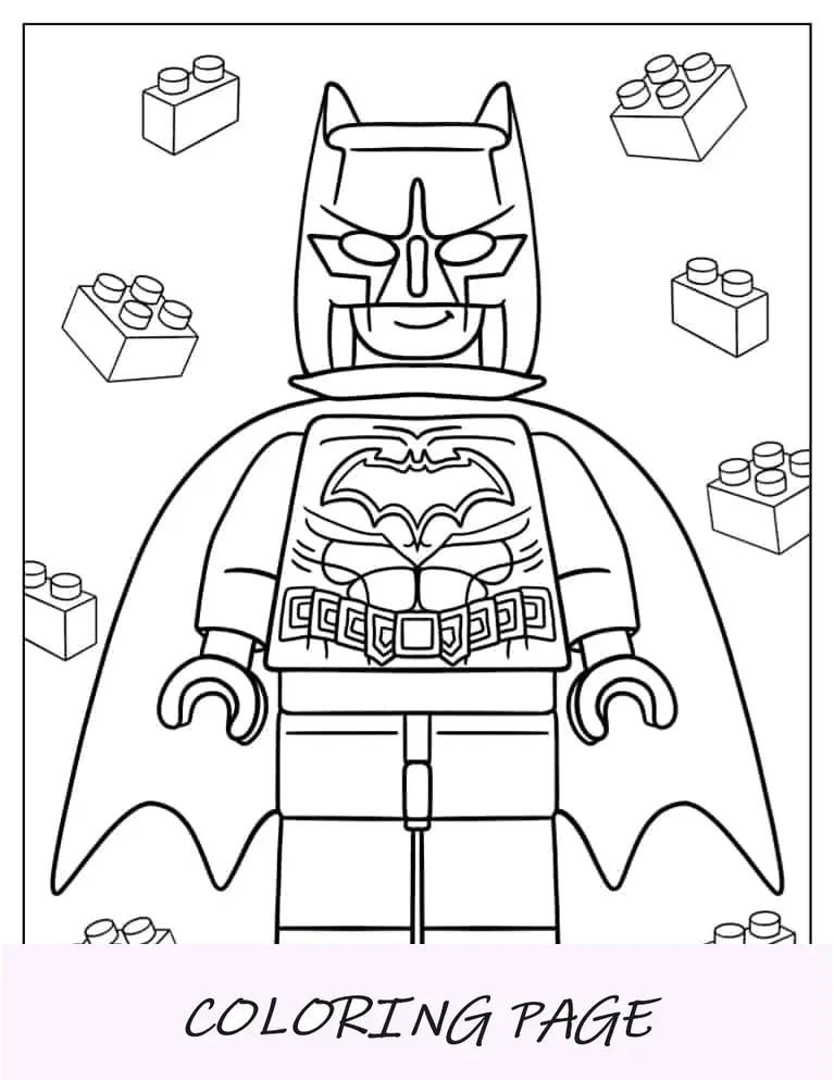 Lego Batman Página Para Colorear