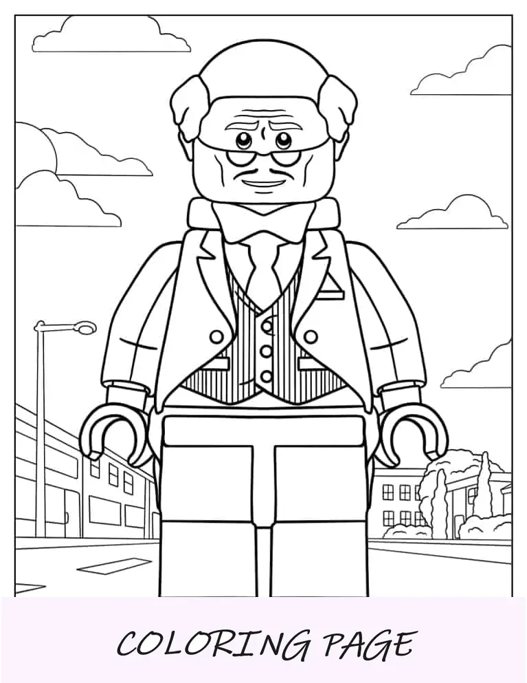 Lego Alfred Para Colorear