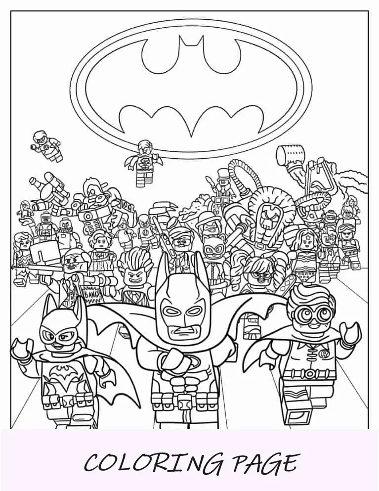 Lego Batman Póster De La Película Para Colorear