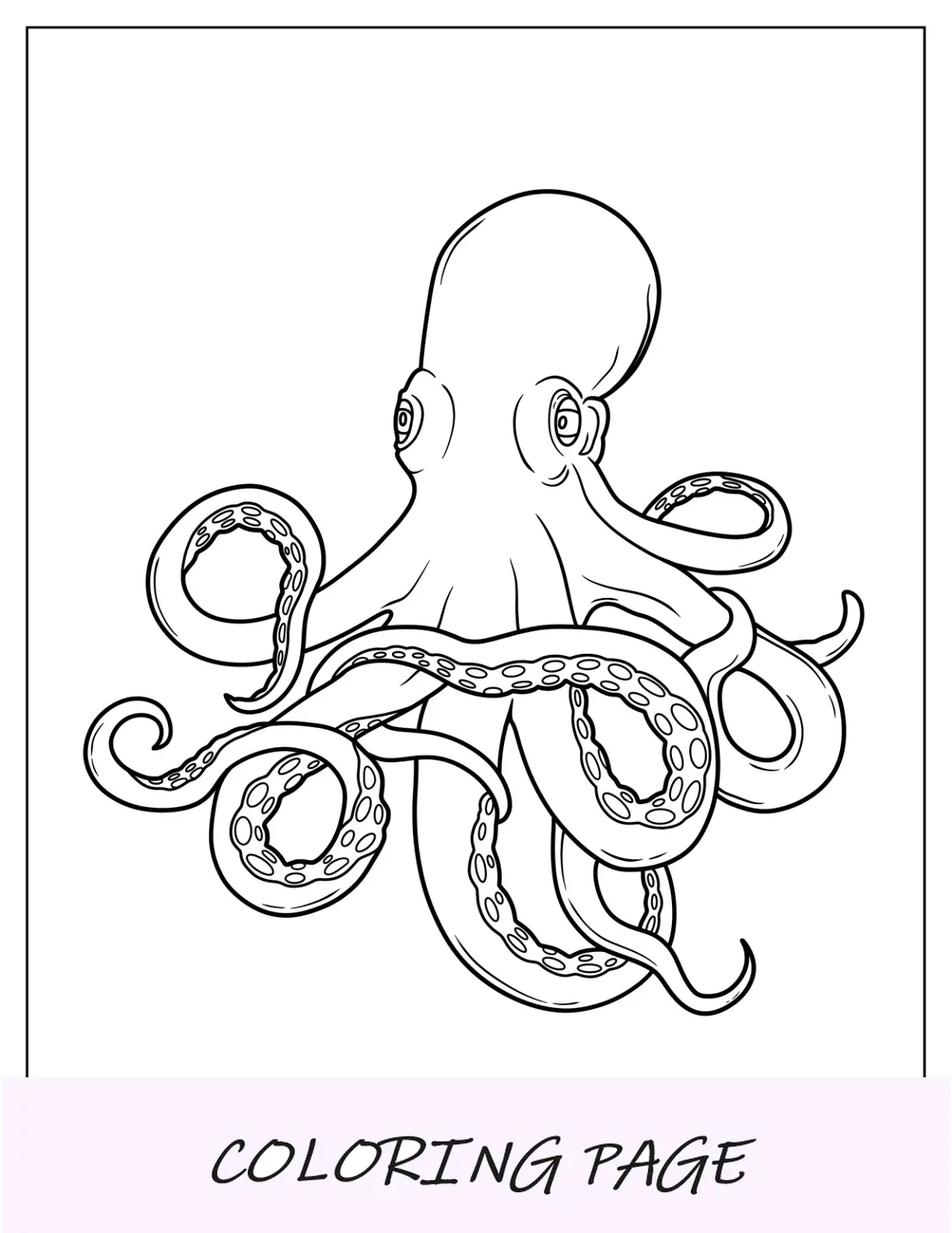 Malvorlage Pazifischer Oktopus