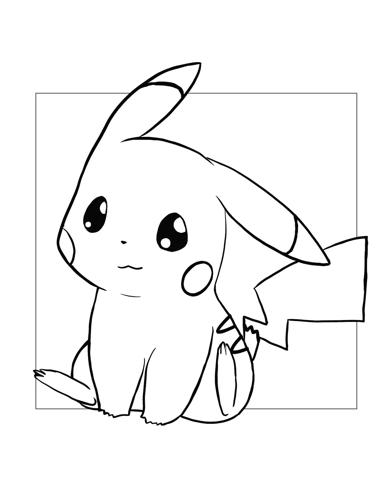 Pokemon Pikachu Coloring Page