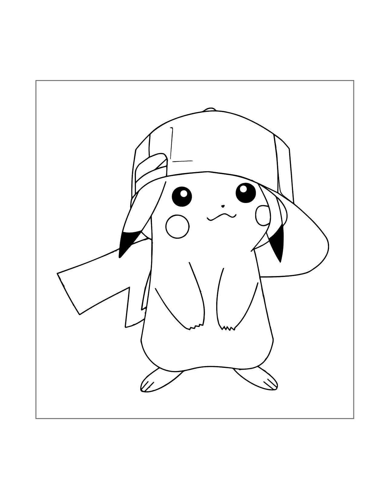 Printable Pikachu Coloring Pages