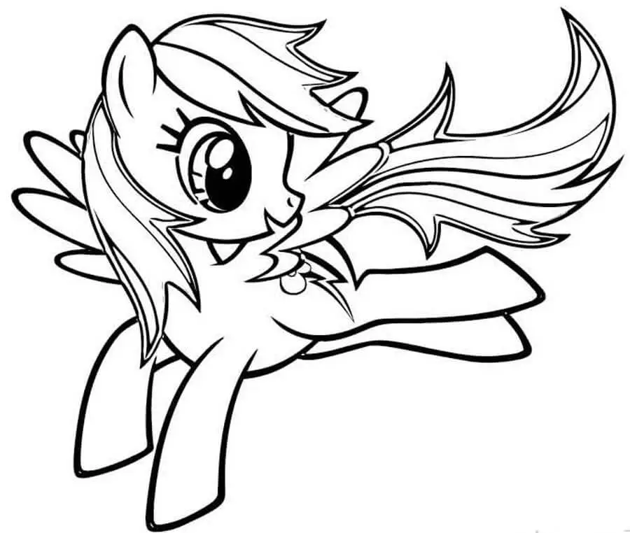 Rainbow Dash My Little Pony Coloring Sheets