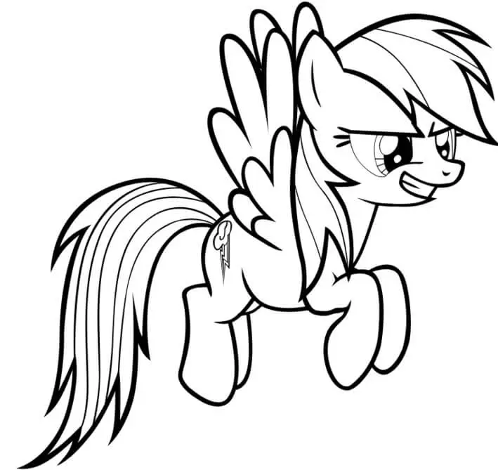 Rainbow Dash My Little Pony Coloring Pages