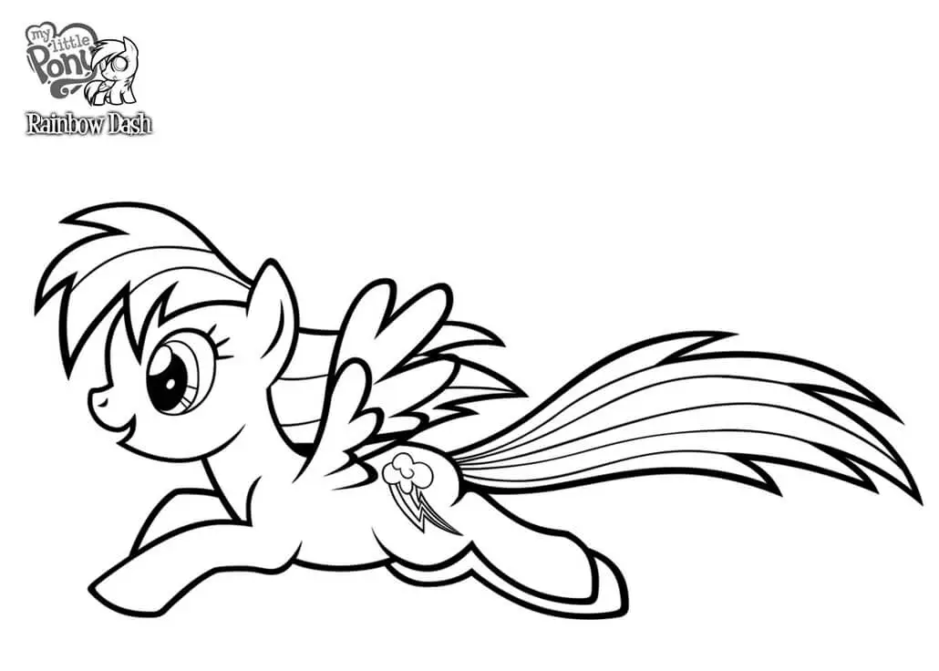 Rainbow Dash Free Printable Coloring Pages
