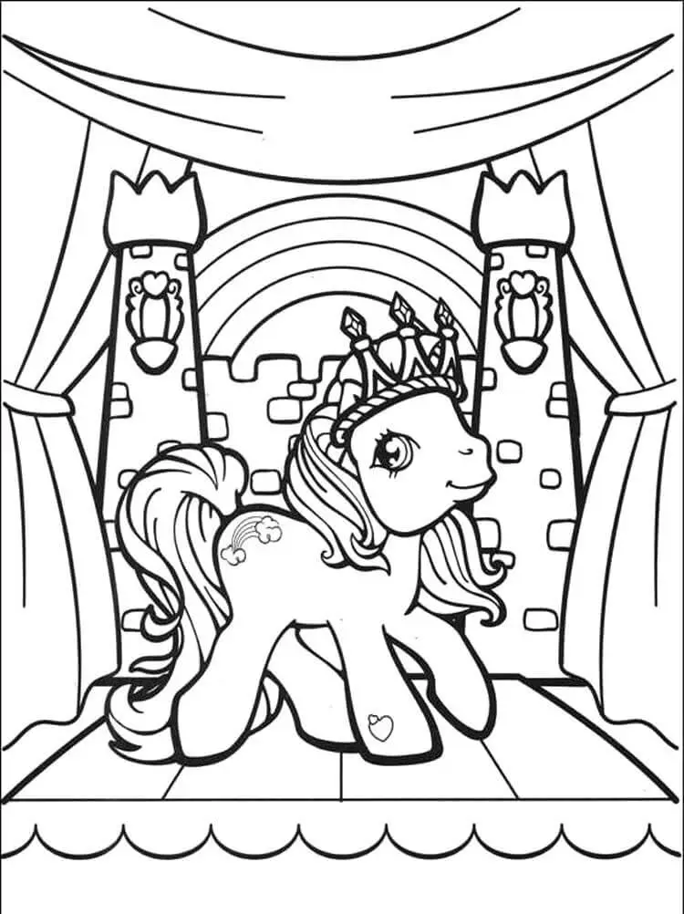Old School Rainbow Dash Coloring Page