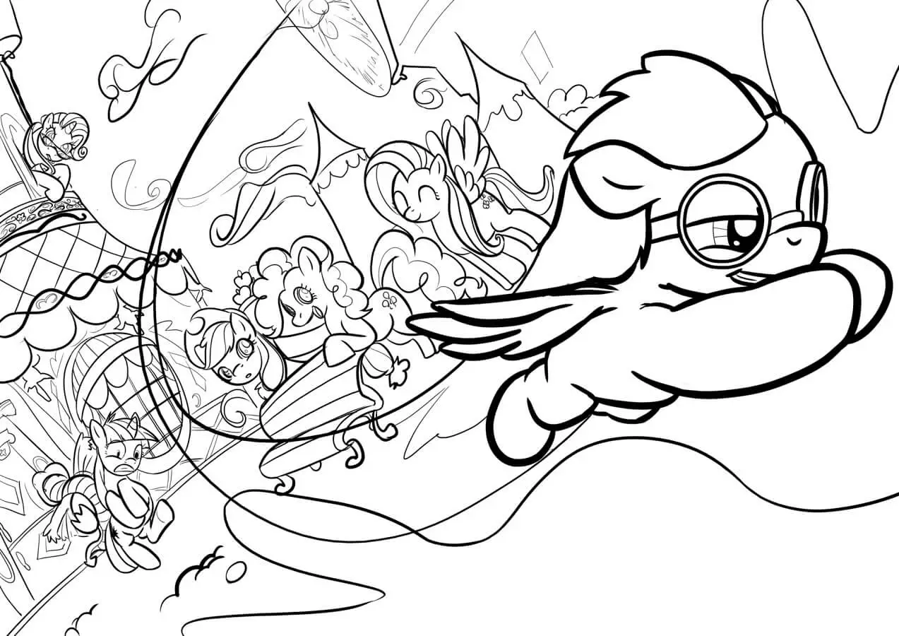 My Little Pony Rainbow Dash Coloring Page