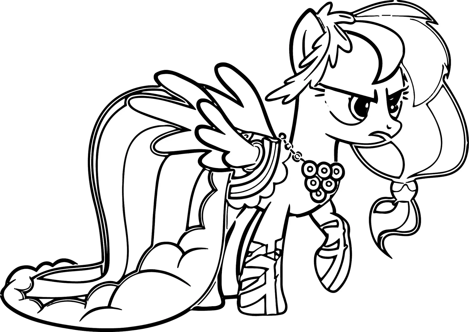 Fun Rainbow Dash Coloring Pages