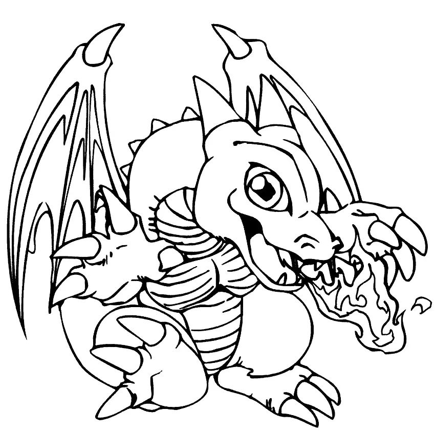 Cool Baby Dragon Coloring Page