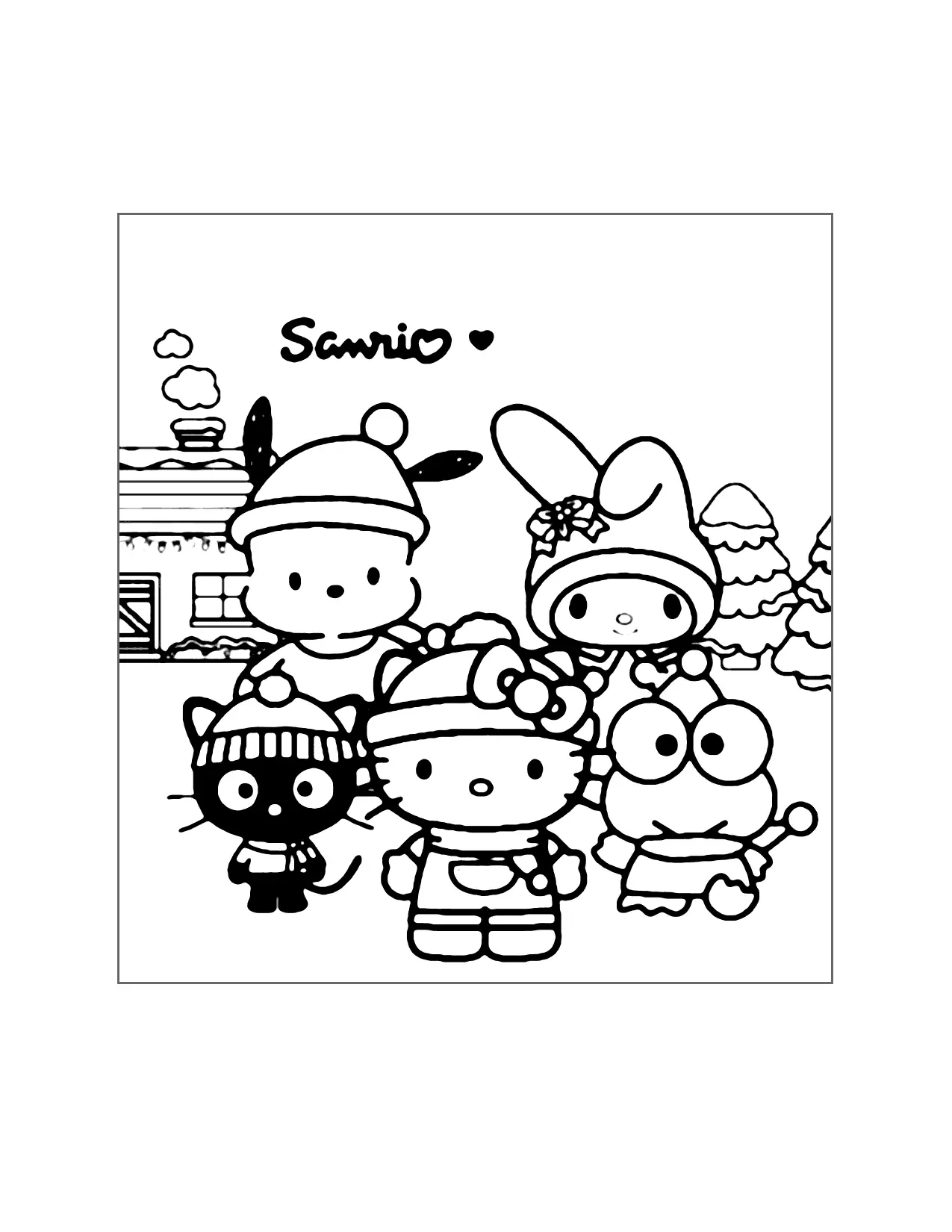 Sanrio Coloring Page