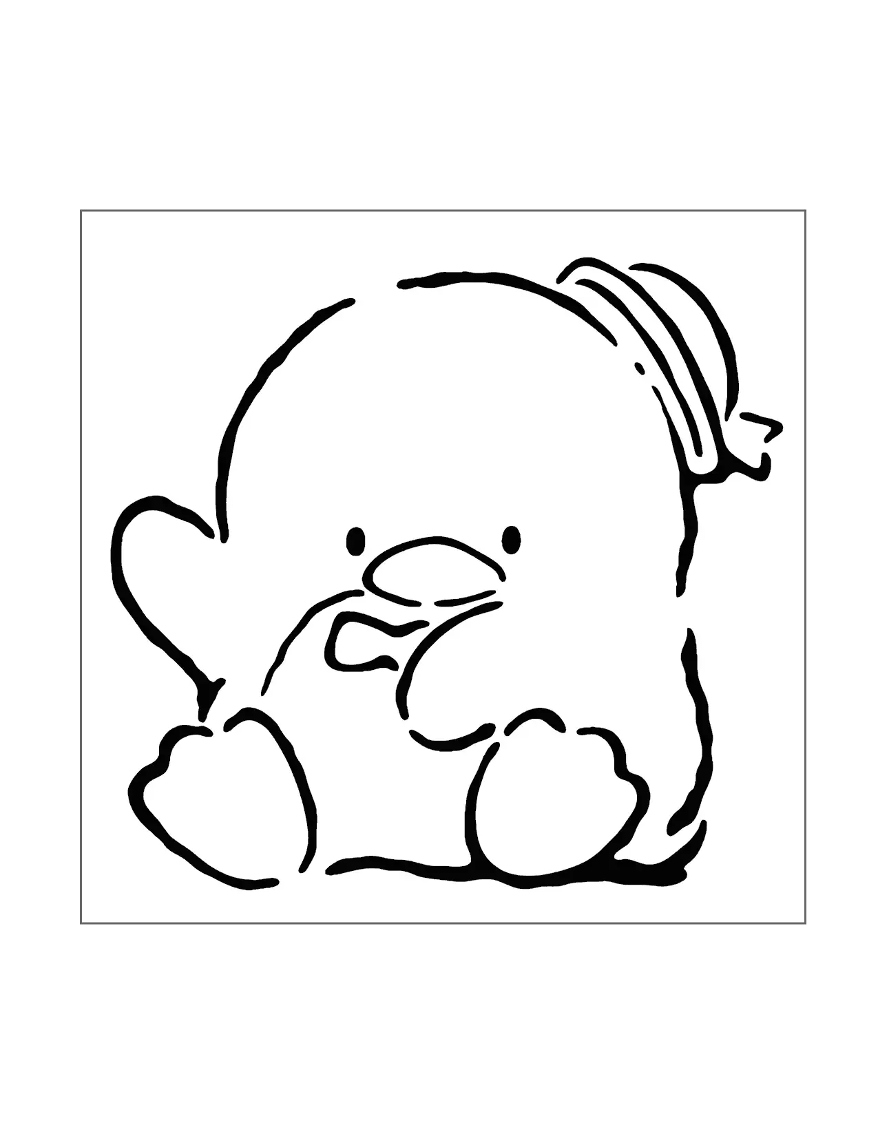 Tuxedosam Sanrio Coloring Page