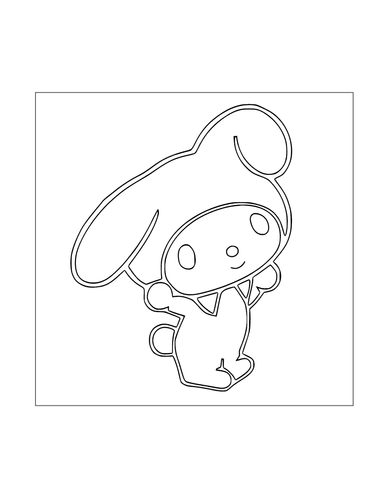 Sanrio My Melody Coloring Page