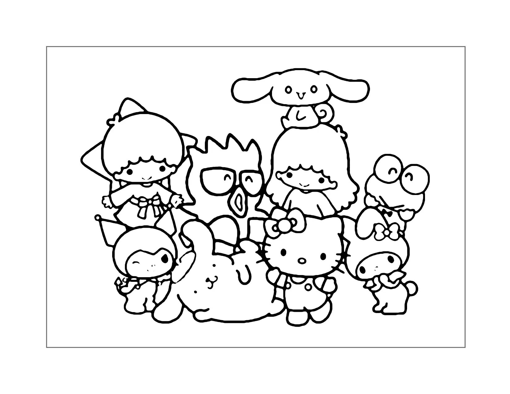 Sanrio Characters Coloring Pages