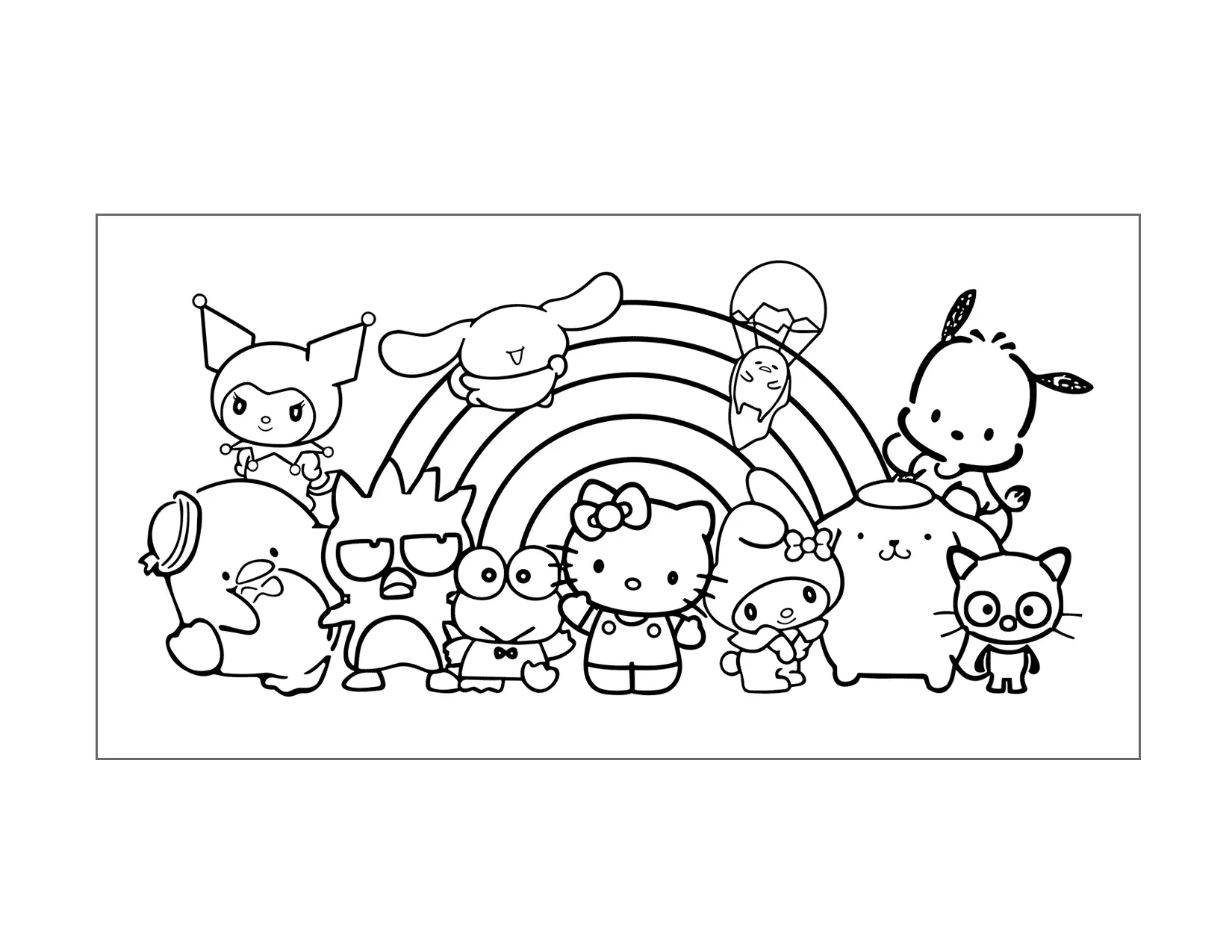 Sanrio Characters Coloring Page