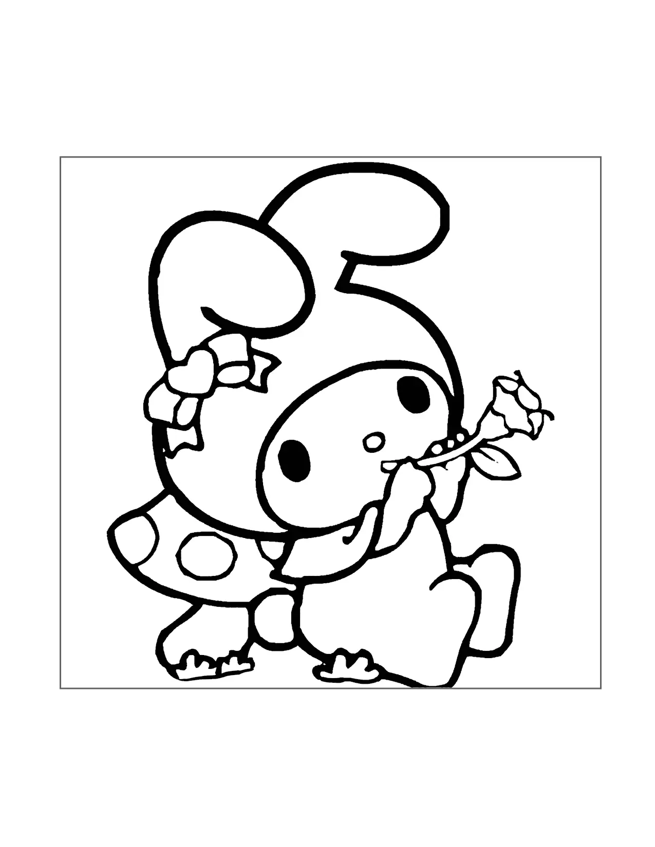 My Melody Sanrio Coloring Page