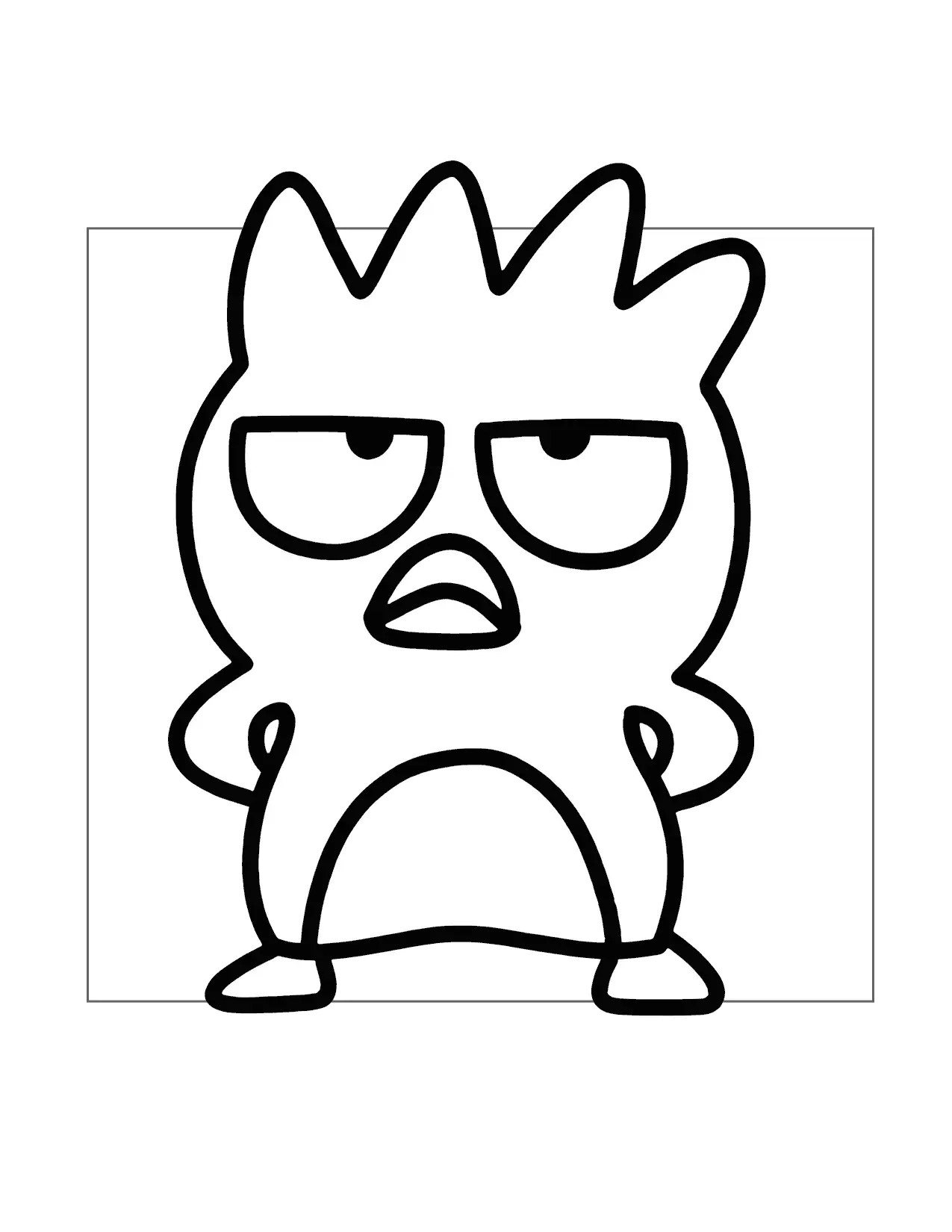 Batz Maru Sanrio Coloring Page
