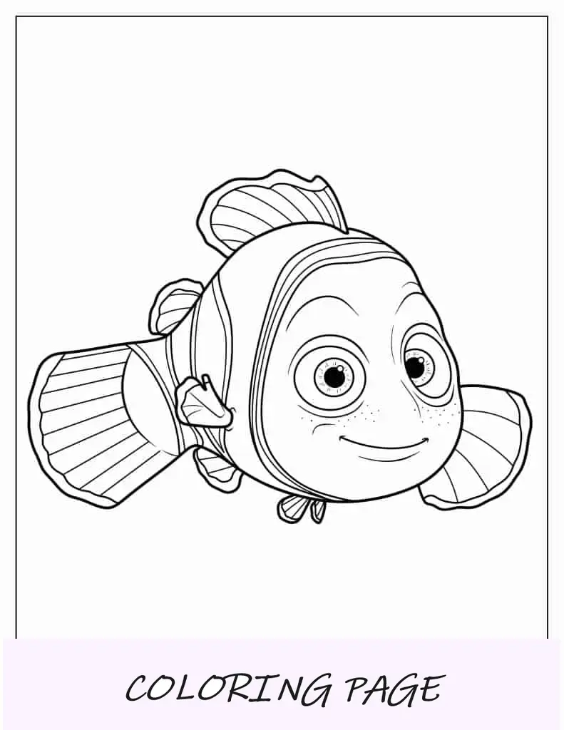 Página para colorir de Nemo