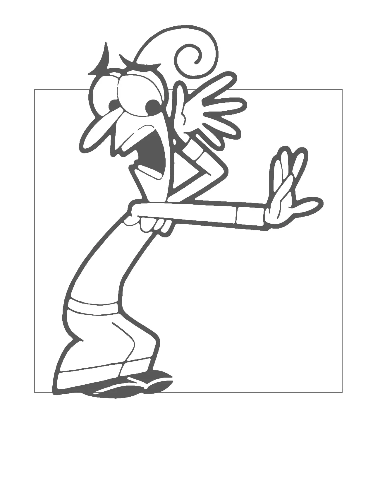 Fear Inside Out Coloring Page