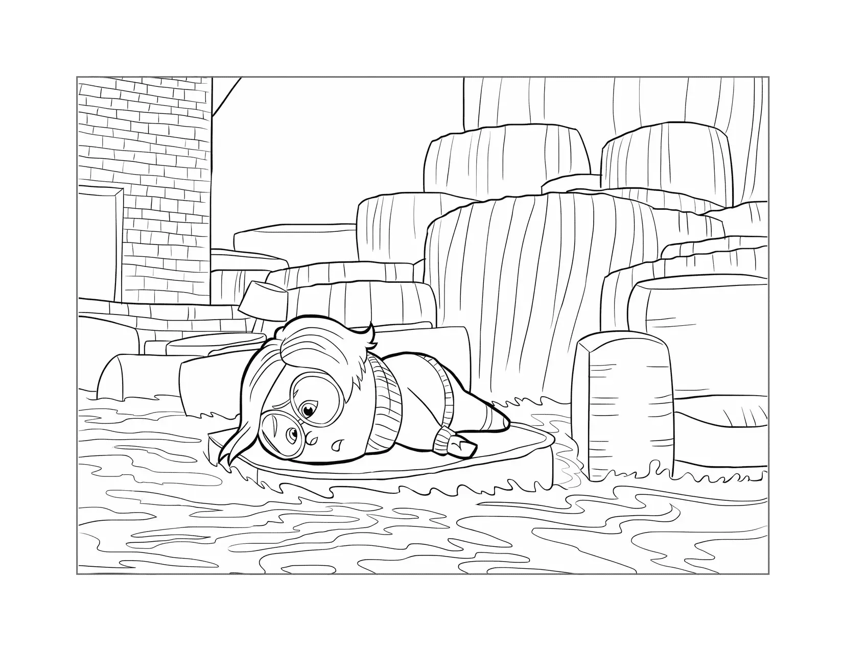 Sadness Is Dramatic Coloring Page