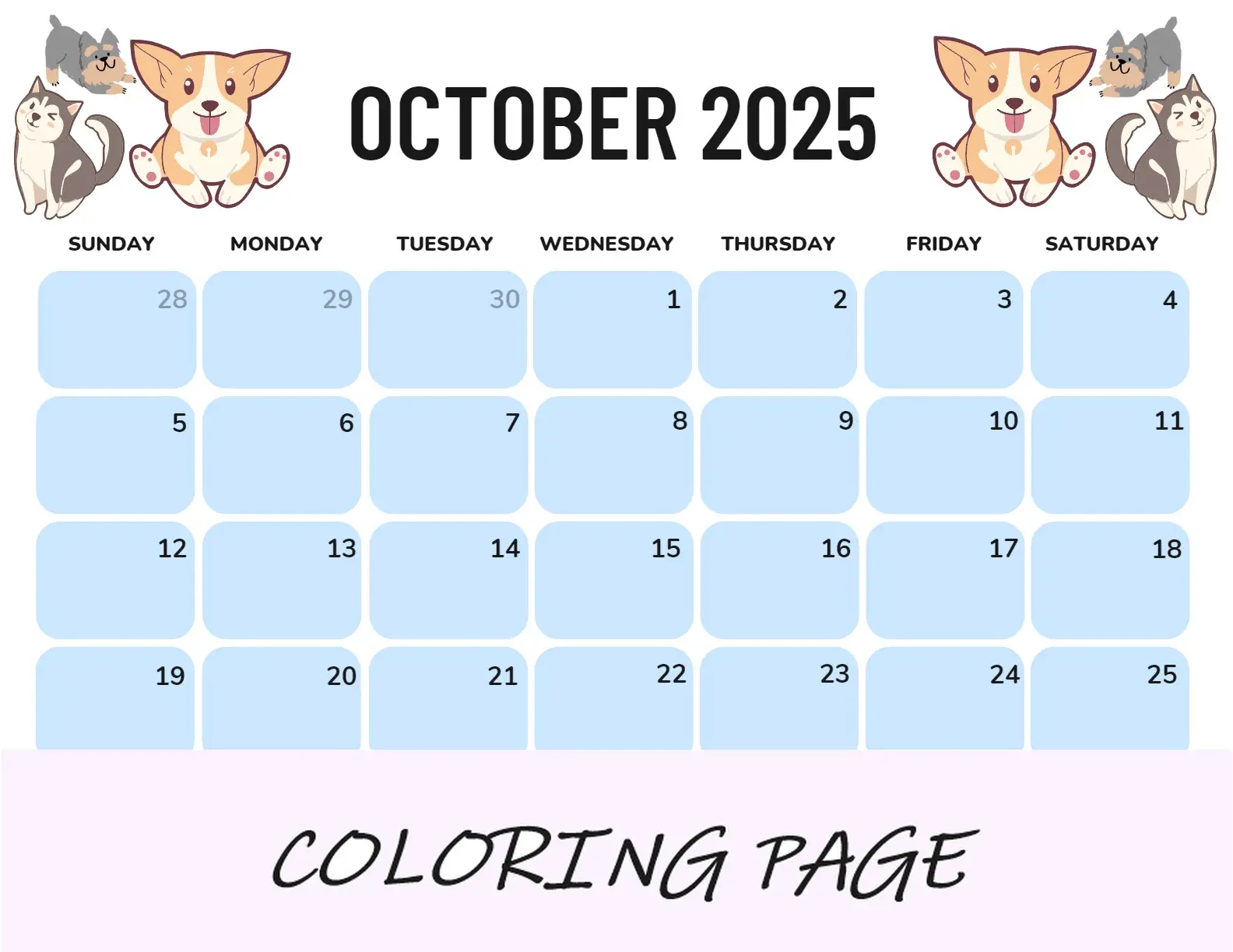 Calendario Octubre 2025 Para Imprimir Paisaje De Flores