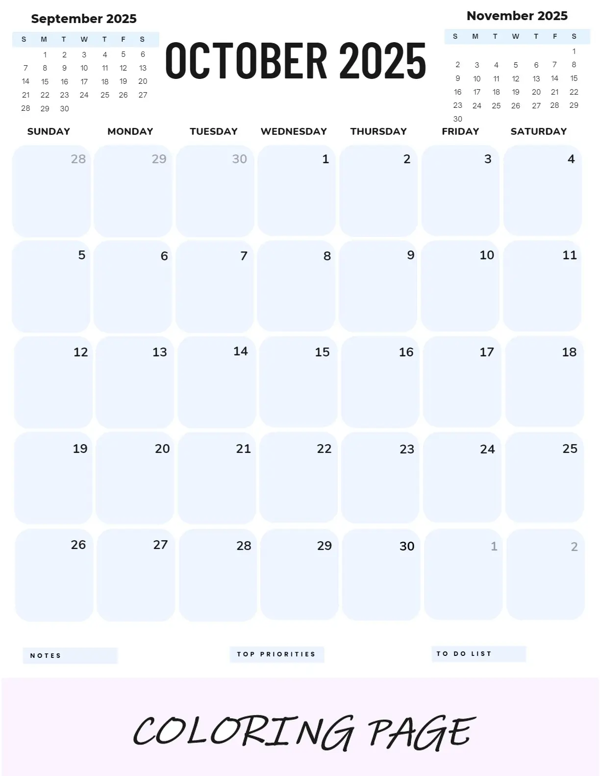 Calendario Octubre 2025 Para Imprimir Retrato De Perros