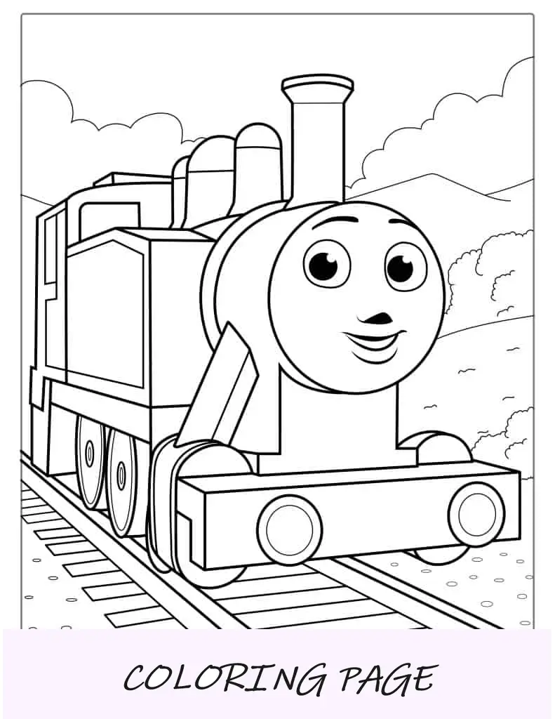 Rosie Girl treina de Thomas e amigos para colorir