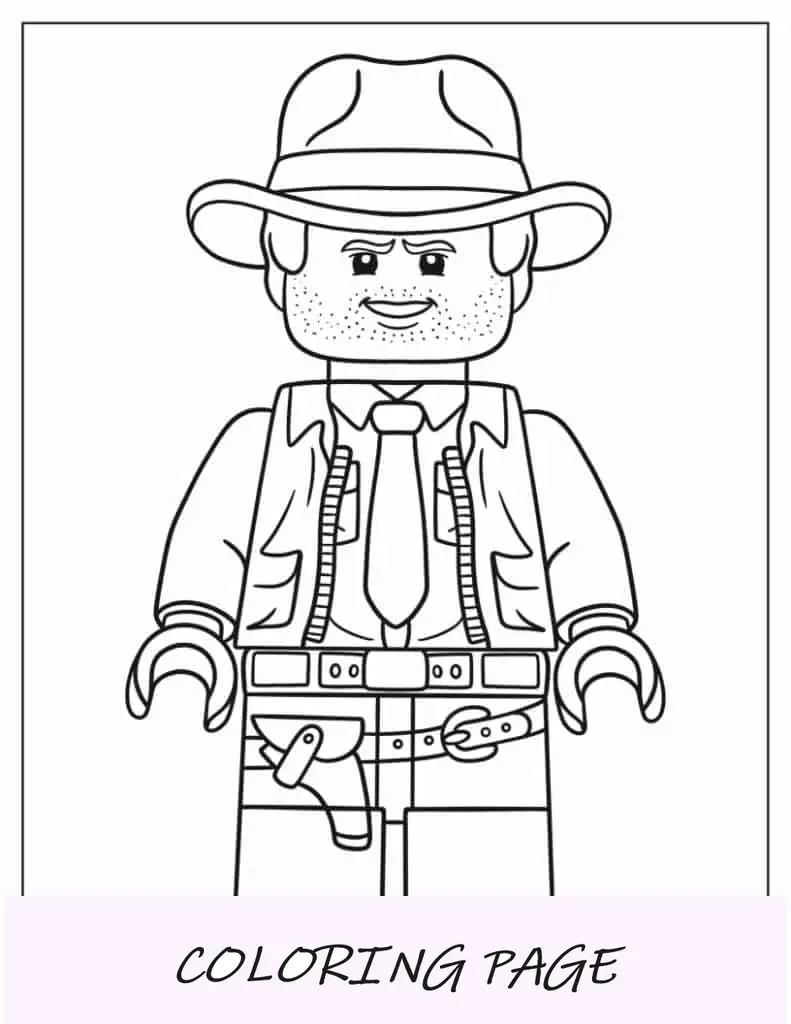 Esboço simples de Lego Indiana Jones
