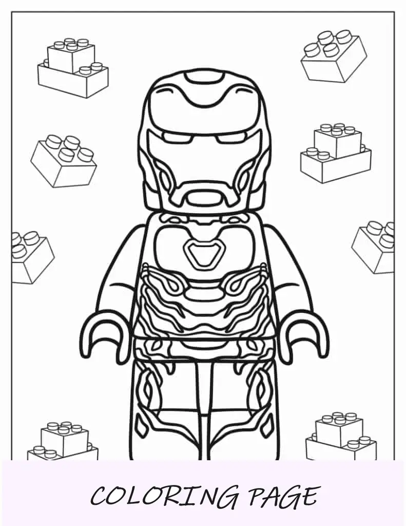 Homem de Ferro Lego Kawaii