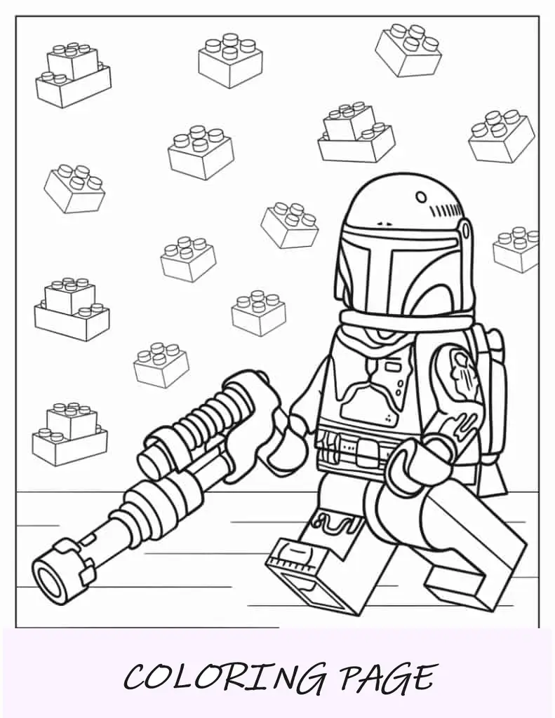 Boba Fett com Beskar Armor, Jet Pack e Blaster