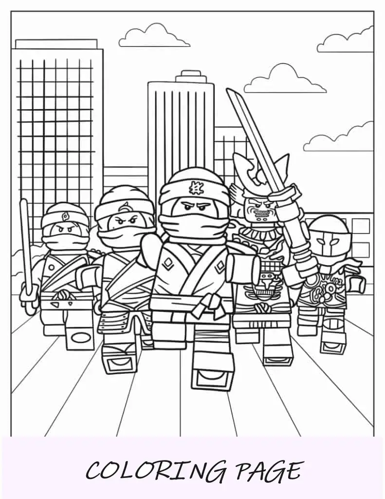 Lego Ninjago pronto para lutar