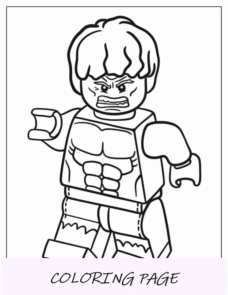 Esboço do Lego Hulk