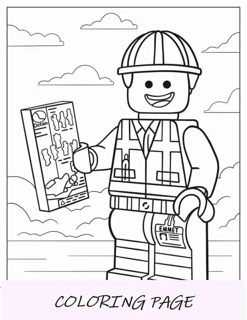 Emmet fazendo obras