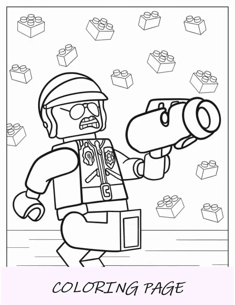 Lego Bad Cop para colorir