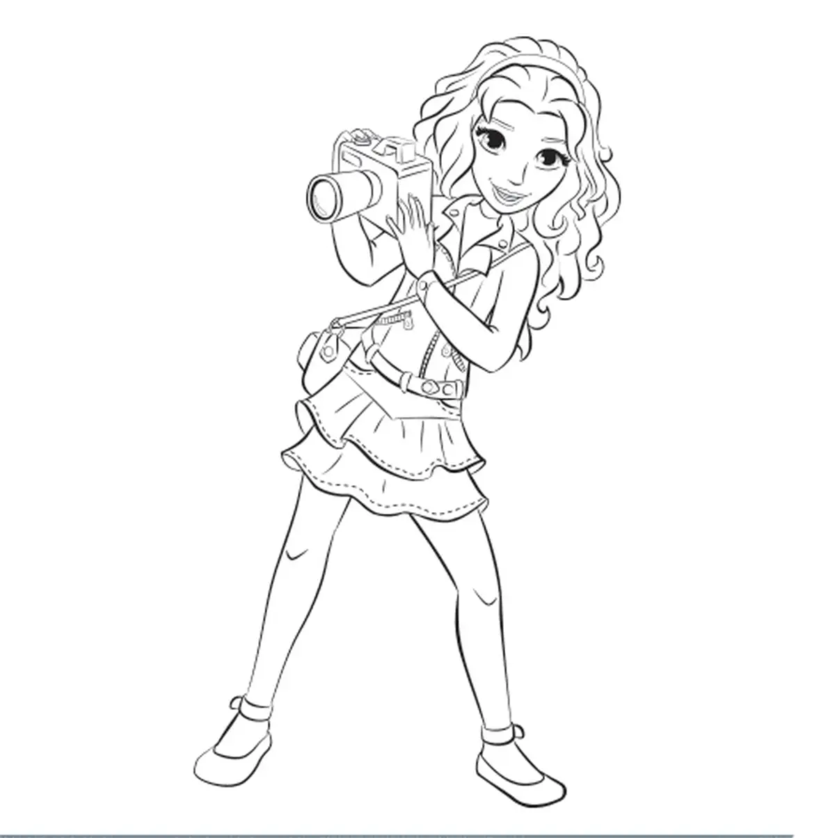 Printable Lego Friends Coloring Page