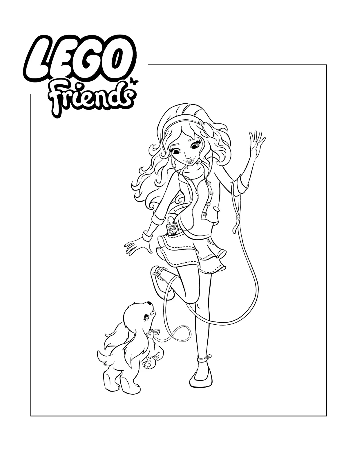 Lego Friends Olivia Coloring Pages