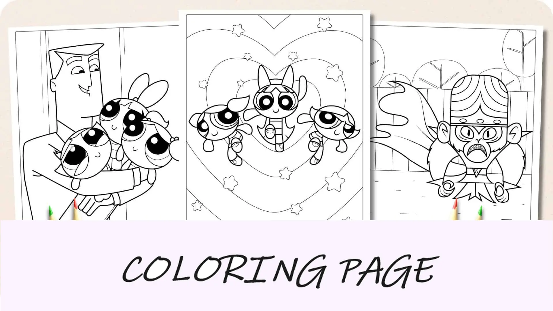 Powerpuff Girls Malvorlagen Ausmalbild