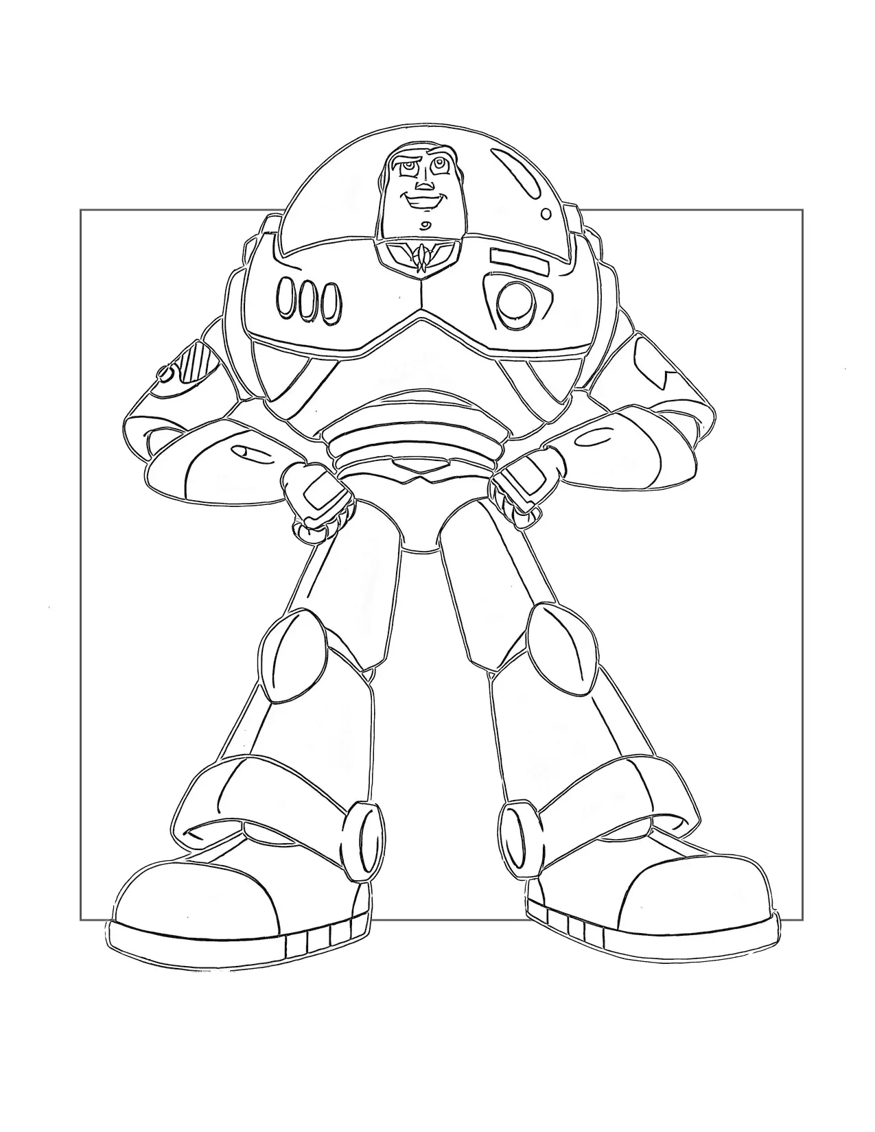 Big Buzz Lightyear Coloring Page