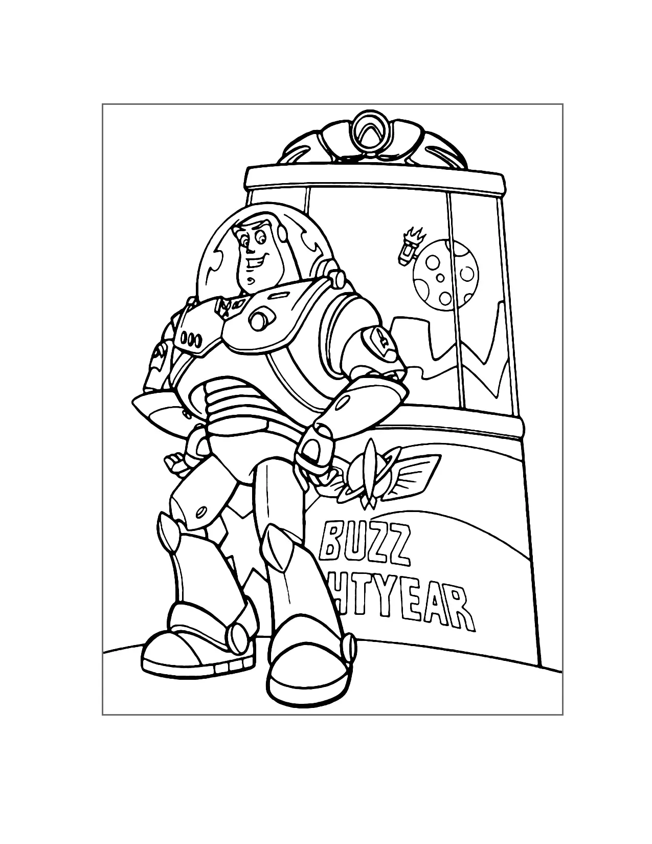 Buzz Lightyear Coloring Page