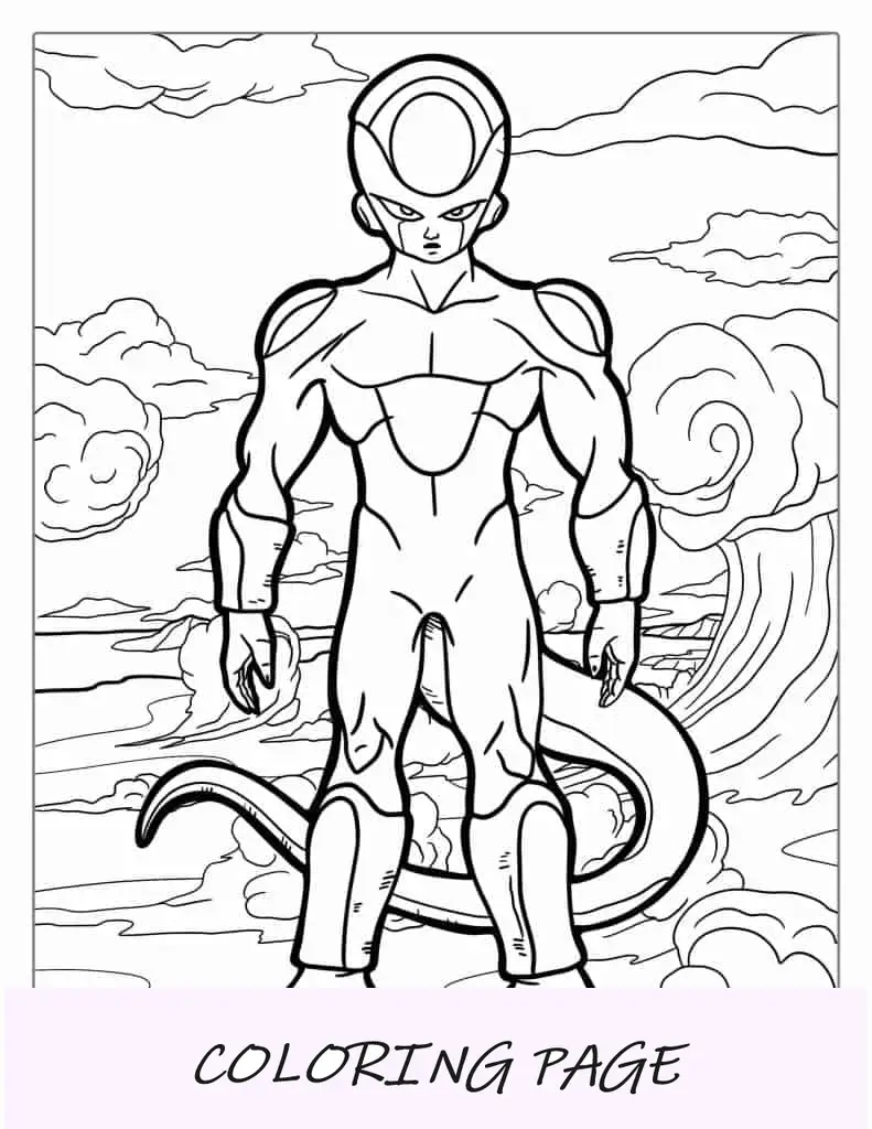 Folha para colorir de Freeza